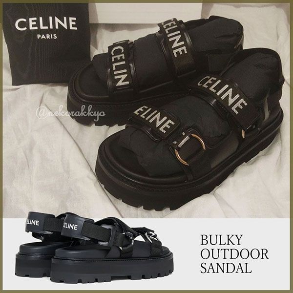 セリーヌ＊BULKY OUTDOOR SANDAL バルキー サンダル 偽物345583620C.38NO