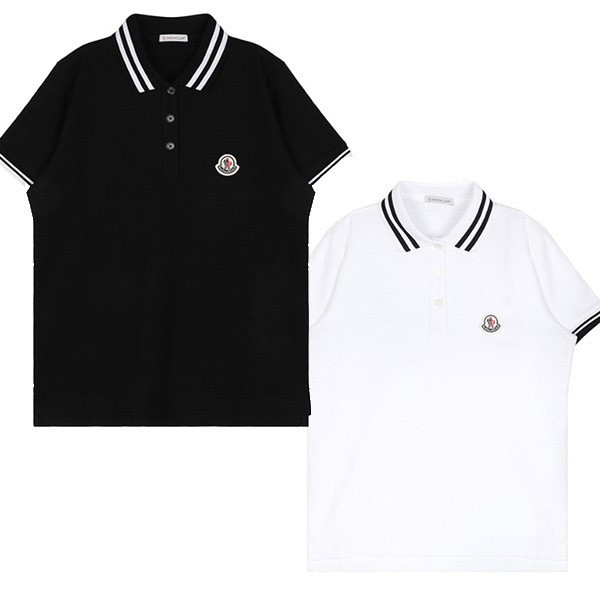 大人気★即完売必至モンクレール 偽物☆22SS POLO ロゴ ライニング 半袖ポロシャツ コットン