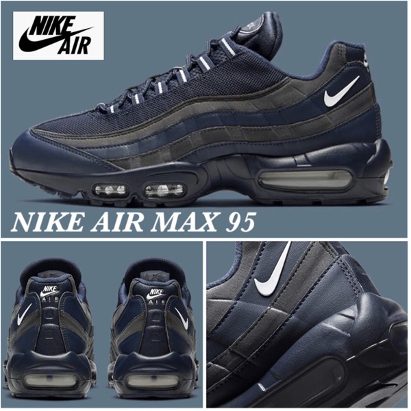 エアマックス95 エッセンシャル 偽物 新色 スニーカー ナイキ Air Max 95 "Navy Grey"追跡付きで安心届け