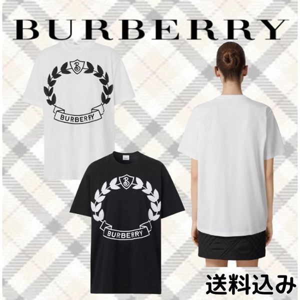 バーバリー オークリーフクレスト Tシャツ 偽物 2色 80620691