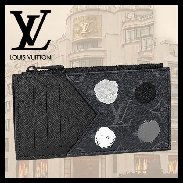 素敵なルイヴィトン LV x YK コラボ 財布 偽物 コインカードホルダー M81930