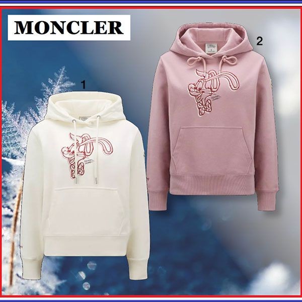 送料無料モンクレール Embroidered Hoodie パーカー コピー 2色 I10938G00026899WC523