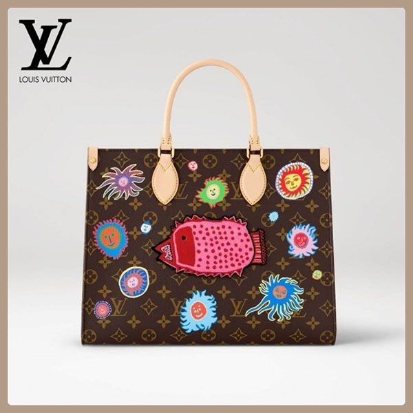 LV x YK コラボ★【ルイヴィトン】オンザゴー 偽物 バッグ M46429