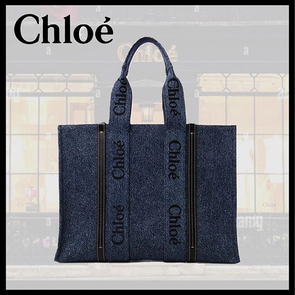 送料無料クロエ 偽物 borsa tote grande woody トートバッグ CHC23US382K3545D