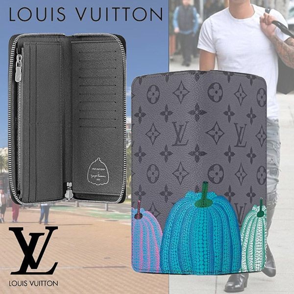 完売間近ルイヴィトン LV × YK 草間彌生 ジッピーウォレット 偽物 長財布 M81971