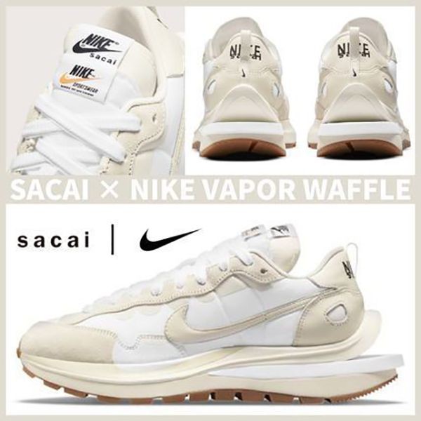 SACAI × ナイキ VAPOR WAFFLE スニーカー コピー DD1875-100