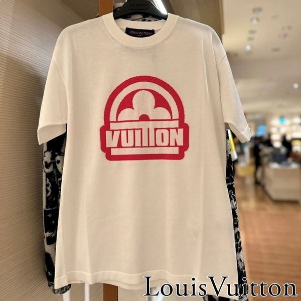 【人気商品】ルイヴィトン コットンショートスリーブクルーネック Tシャツ 偽物 1ABJ8M