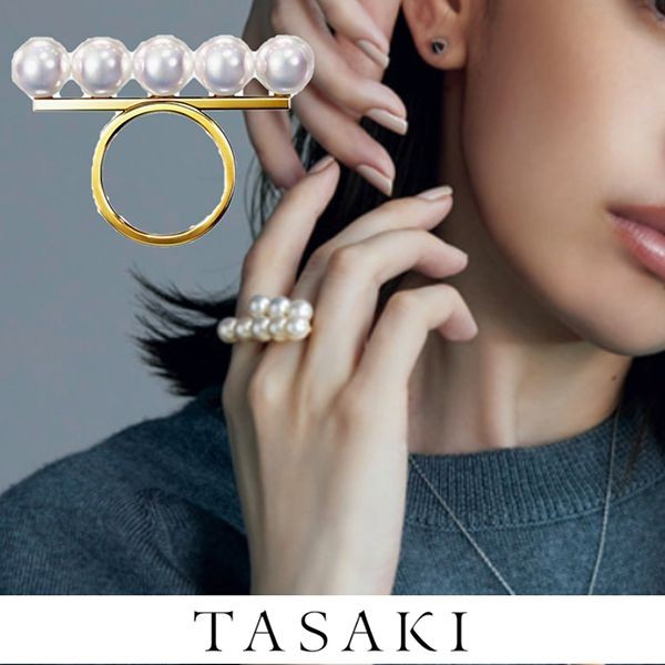 【TASAKI コピー】バランス シグネチャー リング パール