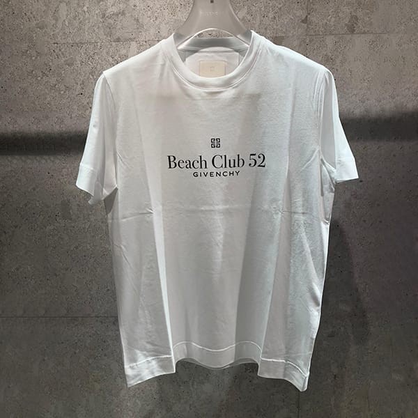 ジバンシィ 偽物 Beach Club 52 スリムフィット コットン Tシャツ BM716G3YEV-100