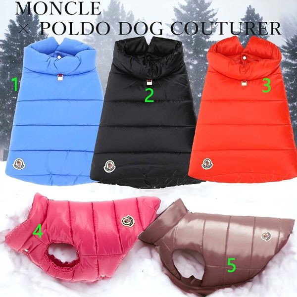 注目商品【モンクレール】Poldo Dog Couture 偽物/パッド入りシェル ドッグジレ3G00001