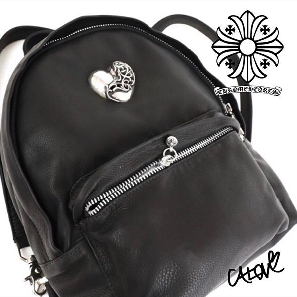 クロムハーツ スーパーコピー【Back to School】CHハート◆ﾚｻﾞｰﾊﾞｯｸﾊﾟｯｸ･BLK12159