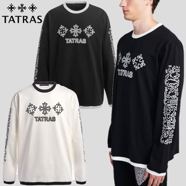 大人気TATRAS × Keith Haring 偽物 限定コラボ SAGGIO ロングTシャツ 2色 MTKI23A8253