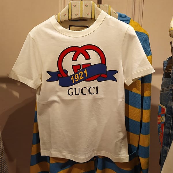 グッチ GGモチーフ1921 コットンTシャツ 偽物 748287 XJFND 9095