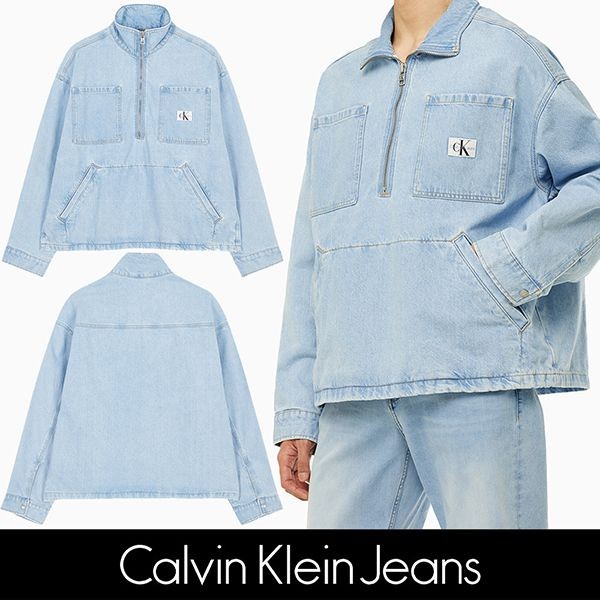 【カルバンクライン 偽物】CKJeans デニムウィンドブレーカー◆送料無料◆