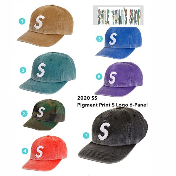 シュプリーム sロゴ キャップ 偽物 2024人气 Pigment Print S Logo 6-Panel