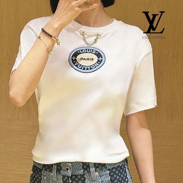 入手困難品！ルイヴィトン LVパッチTシャツ 1AFPFZ