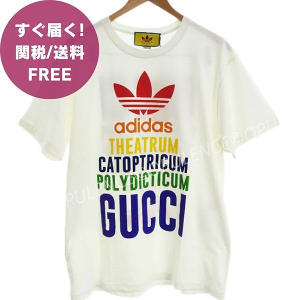 グッチ アディダス GGロゴ コラボ Tシャツ N級品717422 XJEXJ 9095