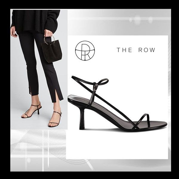 【人気商品】The Row ★ ベアー Sandal ♪ 65mm ブラックw24050202