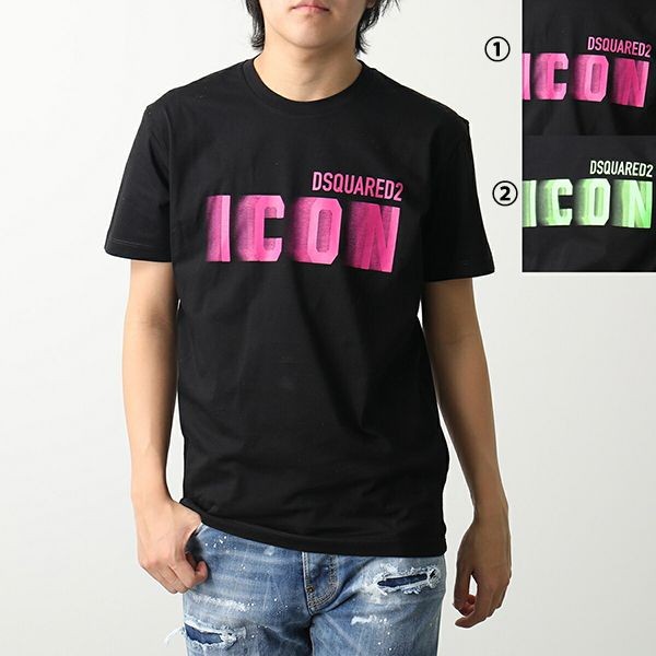 ディースクエアード Tシャツ 激安 ICON BLUR COOL FIT T S79GC0082 S23009