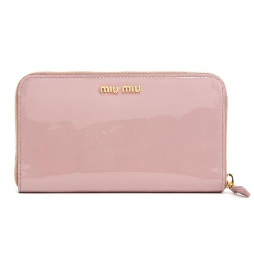 ミュウミュウ MIU MIU 長財布 エナメル革 5M0506-3CJ-HJP