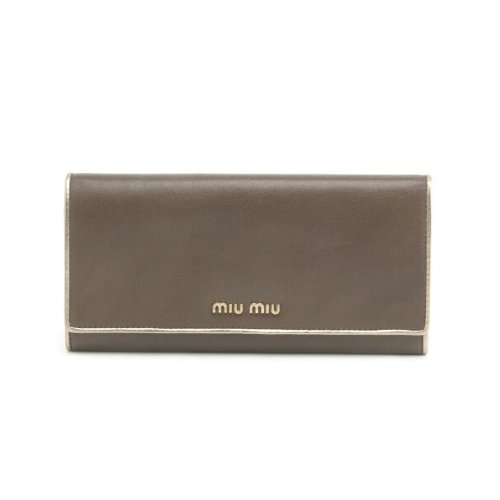 ミュウミュウ MIU MIU 長財布 ヤギ革 5M1109