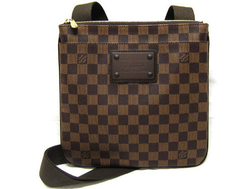 ルイヴィトン LV ダミエ バッグ ポシェットプラットブルックリン N41100