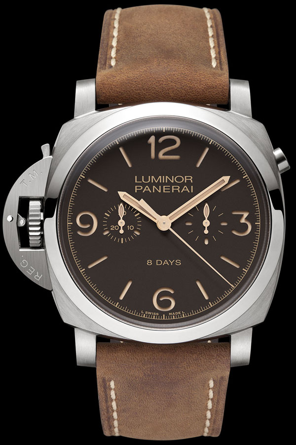 パネライ LUMINOR 1950 CHRONO MONOPULSANTE LEFT-HANDED 8 DAYS TITANIO(47 MM ) /PAM00579