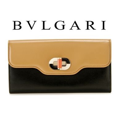 ☆BVLGARI☆ブルガリ スーパーコピー N級品 Isabella Rossellini 二つ折り長財布 14467484