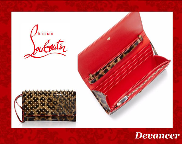 人気新作【Christian Louboutin コピー】 Studded Leather Wallet 16050224