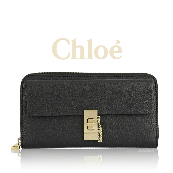 CHLOE クロエスーパーコピー DREWラウンドジップ長財布 BK 6100727