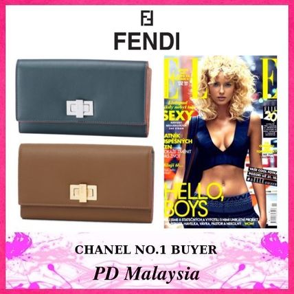 FENDI/フェンディ コピー★ロック式×２つ折り財布 ★新作 ブルー 6120519