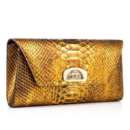 ルブタン 上品なレザークラッチ Vero-Dodat Clutch Antic Gold 31651313215