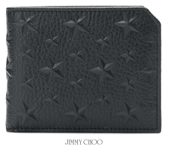 2018-19AW Jimmy Choo コピー Murray スターエンボス 折りたたみ財布 8070905