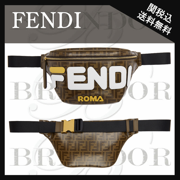 2018新作 フェンディスーパーコピー【FENDI×FILAコラボ】Mania 18-19新作 ベルトバッグ 7VA434A5N7