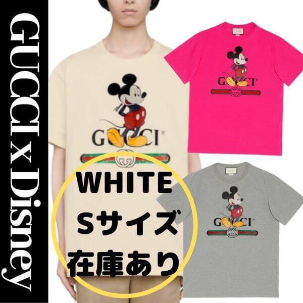 DISNEY (ディズニー) x グッチ  コピーオーバーサイズ Tシャツ 3色 565806 XJB66 9756