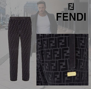 【FENDI】限定コラボ! FENDI X JACKSON WANG FFモチーフ パンツ100905