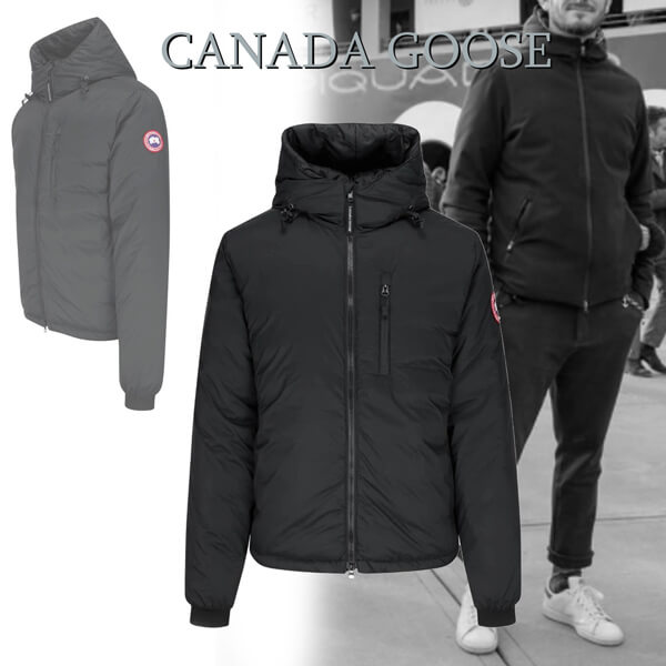 【安心の関税込】CANADA*GOOSE偽物 メンズ Matte Lodge ダウンフーディー 20102302