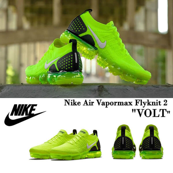 ナイキ スニーカー コピー(ナイキ エア ベイパーマックス フライニットボルト)  Air Vapormax Flyknit VOLT★メンズ 40827497