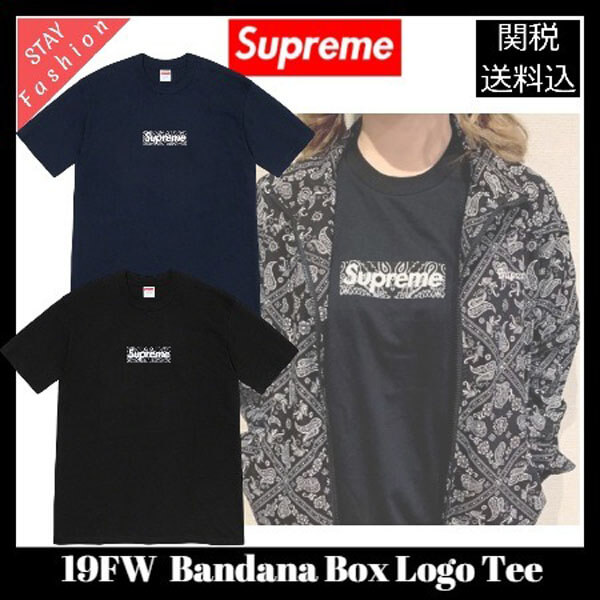 シュプリーム Tシャツ 偽物 人気！入手困難 激レア! bandana Box Logo201116CC014