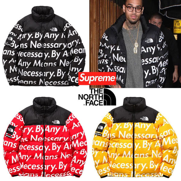 シュプリーム ノースフェイス 偽物 シュプリーム  ノースフェイス By Any Means Nuptse Jacket201116CC01992