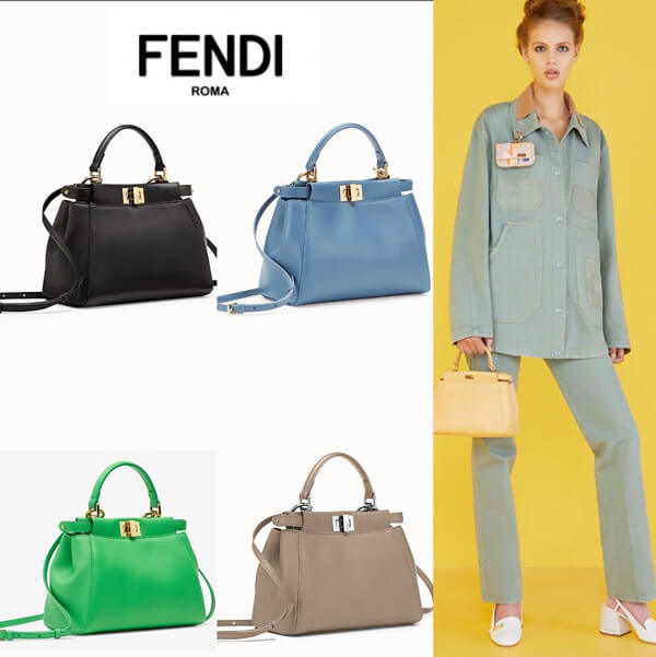 FENDI☆コピーピーカンブーミニサイズ ソフトナッパレザー2011201