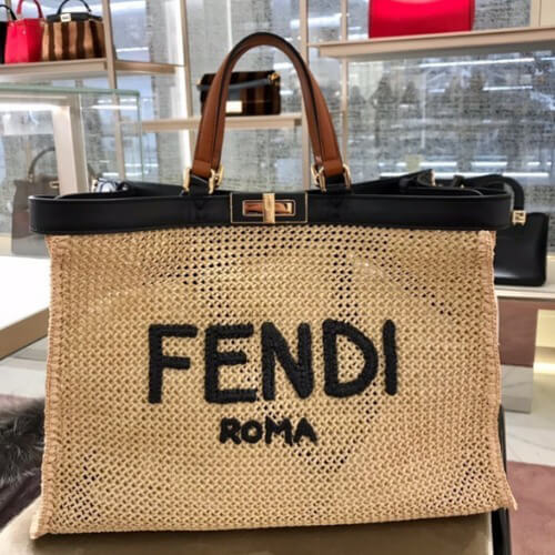 【フェンディ】【FENDI】スーパーコピー☆ピーカブーXトートラフィアバッグ 8BH374ABVSF11RK