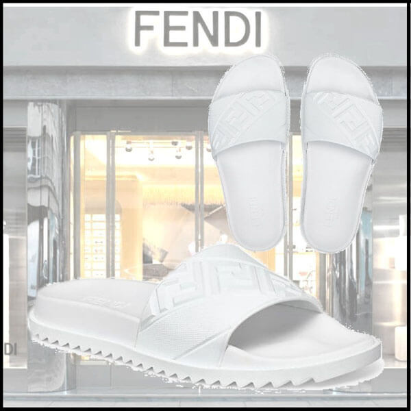 【FENDI】/フェンディ サンダル コピー/FFモチーフ/ゴムAADSF0QA4