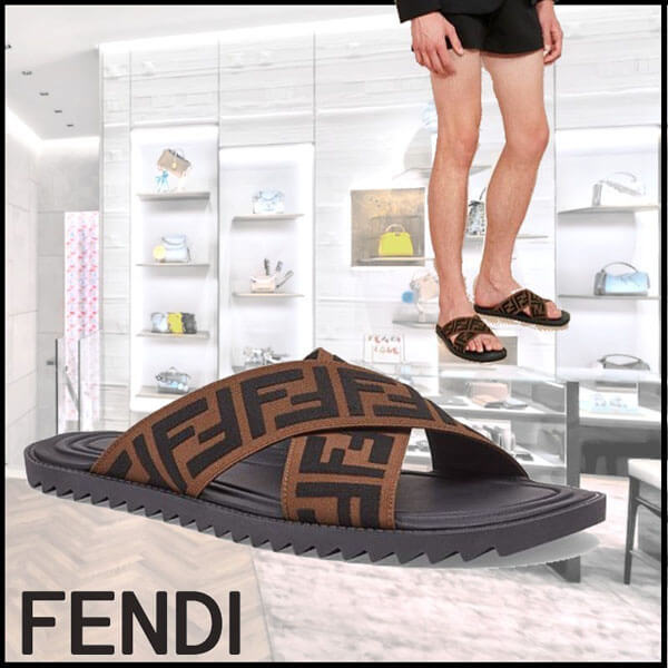 【FENDI】フェンディ サンダル コピー/マイクロFFモチーフAADSF0QA6