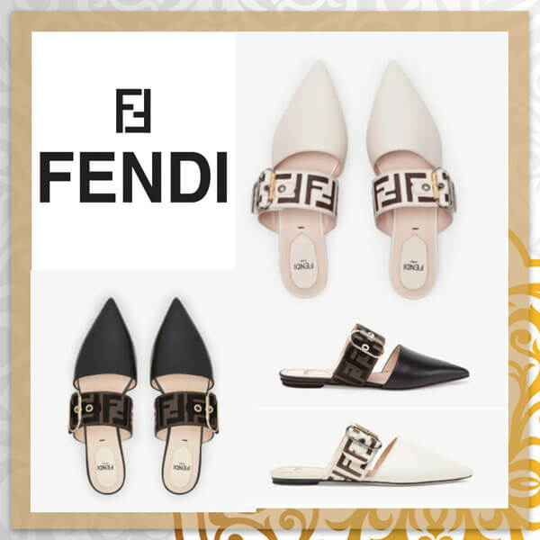 フェンディ サンダル コピー FENDI★FFバンドSABOTカーフレザーAADSF1QA5