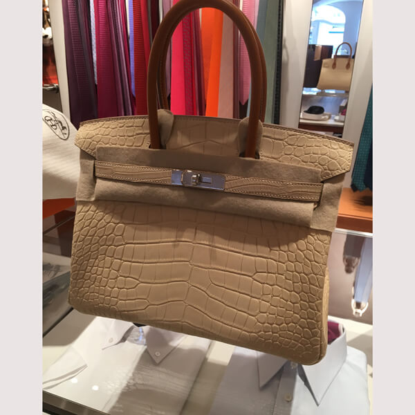 エルメス★(入手不可能で顧客特権)美し過ぎるBirkin2色バニラ30cm偽物PK26