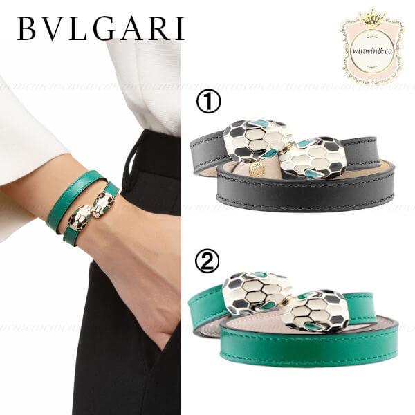 BVLGARI★コピー セルペンティ レザーブレスレット★お洒落 290643