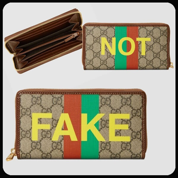 グッチ グッチ 財布 偽物 GGスプリーム FAKE/NOT ラウンドジップ 6361692GCAG8280