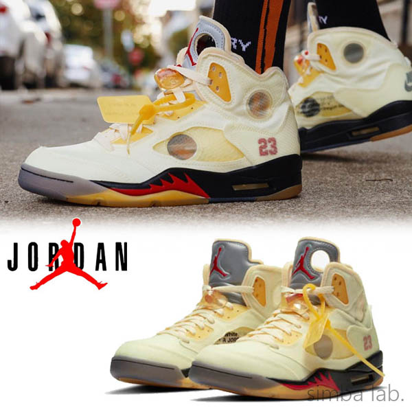 エアジョーダン 偽物 ナイキ × Off-White / Air Jordan5 Sail 偽物 エアジョーダン5 セイル 21031310