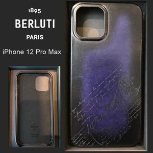 ★ベルルッティ スマホケース 偽物★iPhone 12 Pro Max ヴェネチアカーフレザー ケース VENEZIA-V2